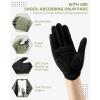 imageROCKBROS Cycling Gloves for Men  Breathable Touchscreen Mountain Bike GlovesBlack Green
