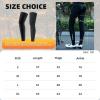imageROCKBROS Cycling Leg Warmers Winter Thermal Full Compression Leg sleeves for Men Women Running Basketball Football