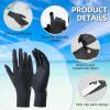 imageROCKBROS UV Protection Gloves Soft Thin Womens Sunscreen Gloves AntiSkid Ice Silk Gloves with Removable Fingertips for Cycling Driving Runningblak