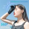imageROCKBROS UV Protection Gloves Soft Thin Womens Sunscreen Gloves AntiSkid Ice Silk Gloves with Removable Fingertips for Cycling Driving Runningblak