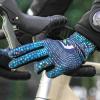 imageROCKBROS Winter Cycling Gloves Winter Bike Gloves with Full Finger Windproof AntiSlip Thermal Gloves for CyclingBikingRunning Blue