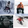 imageROCKBROS Winter Motorcycle Gloves Touchscreen Windproof Riding Gloves Warm Motorbike Gloves Shock and Abrasion Resistant Carbon Fiber Hard Knuckle Gloves for Protection