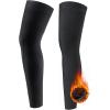 imageROCKBROS Cycling Leg Warmers Winter Thermal Full Compression Leg sleeves for Men Women Running Basketball Football