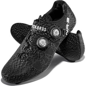 imageROCKBROS Cycling Shoes NR3 with 2 Knob Lock Professional for Men  Breathable ampamp Stable Bike ShoesBlack