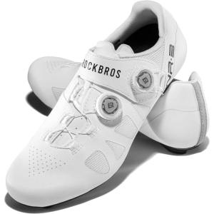 imageROCKBROS Cycling Shoes NR3 with 2 Knob Lock Professional for Men  Breathable ampamp Stable Bike ShoesWhite