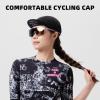 imageROCKBROS Cycling Cap Bike Cap for Women with Sun Visor Cooling Skull Cap Helmet Liner Sun Protection Running HatClassic Black