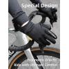 imageROCKBROS Cycling Gloves for Men Women Cold Weather Touchscreen Motorcycle Mountain Bike Gloves Full Finger Bike Gloves SBR Pad Biking Gloves for Men Bicycle GlovesUS XL Asian XXL