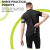imageROCKBROS Cycling Jersey Full Zipper Bike Jersey with Pockets Short Sleeves Bicycle Jersey Breathable Cycling ShirtsBlack