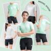 imageROCKBROS Cycling Jersey Women Breathable Bike Jersey Cycling Clothing Women Cycling TopsGreen