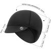 imageROCKBROS Winter Cycling Caps for Women Windproof Cycling Hat Running Hat with Sun Visor Under Helmet Liner Black