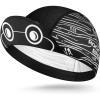 imageROCKBROS Cycling Cap Lightweight Cycling Hat with Sun Visor Breathable Under Helmet Cap Sun Protection Bike Hat CartoonA3  Black