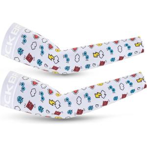 imageROCKBROS Outdoors Sun Protection Sleeves Cooling UV Arm Golf Baseball Sun Sleeves for Men and WomenWhite