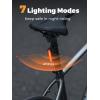 imageROCKBROS Magnetic Bike Tail Light USBC Rechargeable IPX6 Waterproof 7 Modes Safety Cycling Light for Road ampamp Mountain