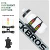 imageROCKBROS Magnetic Strap Water Bottle Holder with QuickRelease Button for Road Bikes Mountain Bikes Scooters Backpacks and Folding Bikes