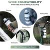 imageROCKBROS Magnetic Strap Water Bottle Holder with QuickRelease Button for Road Bikes Mountain Bikes Scooters Backpacks and Folding Bikes