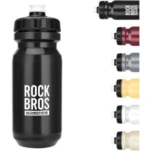 imageROCKBROS Bike Water Bottle BPAFree Squeeze Water Bottle 20 ozBlack