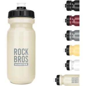 imageROCKBROS Bike Water Bottle BPAFree Squeeze Water Bottle 20 ozIvory