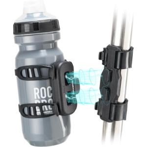 imageROCKBROS Magnetic Strap Water Bottle Holder with QuickRelease Button for Road Bikes Mountain Bikes Scooters Backpacks and Folding Bikes