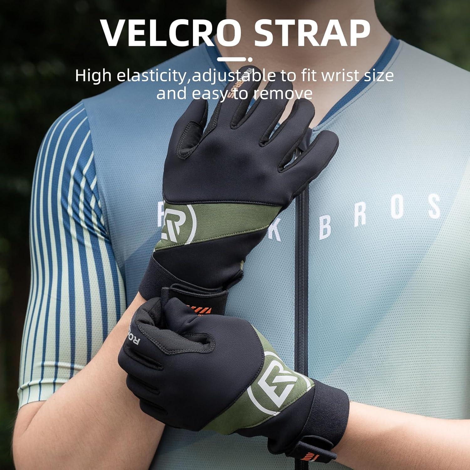 imageROCKBROS Cycling Gloves for Men Women Mountain Bike Gloves TouchscreenUS MASIA L