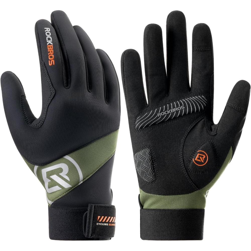 imageROCKBROS Cycling Gloves for Men Women Mountain Bike Gloves TouchscreenUS MASIA L