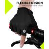 imageROCKBROS Cycling Gloves for Men Women  Breathable Bike Gloves  Half Finger Gloves for Daily Cycling Workout Outdoor SportsBlue