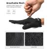 imageROCKBROS Cycling Gloves for Men Women  Breathable Gel Pad Road Mountain Bike Gloves  Touch Screen AntiSlip MTB Gloves for Cycling Workout Outdoor SportsHalf Black