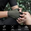 imageROCKBROS Half Finger Cycling Mountain Biking AntiSlip Breathable Bicycle Bike Gloves for Men Women Cycling Sports GlovesGreenXL