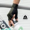 imageROCKBROS Half Finger Cycling Mountain Biking AntiSlip Breathable Bicycle Bike Gloves for Men Women Cycling Sports GlovesGreenXL