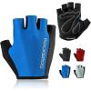 imageROCKBROS Cycling Gloves for Men Women  Breathable Bike Gloves  Half Finger Gloves for Daily Cycling Workout Outdoor SportsBlue