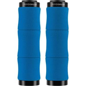 imageROCKBROS Mountain Bike Handlebar Grips Shock Absorption Comfortable Foam Soft NonSlip Double Locked on Bicycle Grips for BMX MTB Scooter EBikeblue