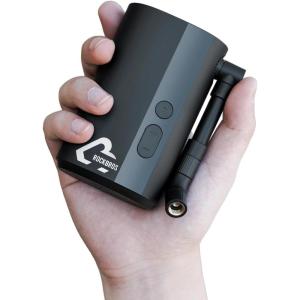 imageROCKBROS 150PSI Mini Electric Bike Pump 32s Fast Inflation Bike Tire Pump with Digital Gauge AutoShutoff Compatible with Presta and Schrader Valves