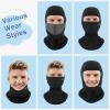 imageROCKBROS Balaclava Ski Mask for Men Cold Weather Scarf Windproof Thermal Winter Neck Warmer Hood for Cycling HikingBlack 2