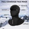 imageROCKBROS Balaclava Ski Mask for Men Cold Weather Scarf Windproof Thermal Winter Neck Warmer Hood for Cycling HikingBlack 2