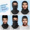 imageROCKBROS Balaclava Ski Mask for Men Cold Weather Scarf Windproof Thermal Winter Neck Warmer Hood for Cycling HikingBlack