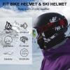 imageROCKBROS Balaclava Ski Mask for Men Cold Weather Scarf Windproof Thermal Winter Neck Warmer Hood for Cycling HikingBlack