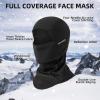 imageROCKBROS Balaclava Ski Mask for Men Cold Weather Scarf Windproof Thermal Winter Neck Warmer Hood for Cycling HikingBlack