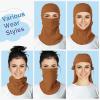 imageROCKBROS Balaclava Ski Mask for Men Cold Weather Scarf Windproof Thermal Winter Neck Warmer Hood for Cycling HikingBrown