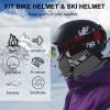 imageROCKBROS Balaclava Ski Mask for Men Cold Weather Scarf Windproof Thermal Winter Neck Warmer Hood for Cycling HikingGrey