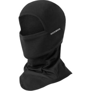 imageROCKBROS Balaclava Ski Mask for Men Cold Weather Scarf Windproof Thermal Winter Neck Warmer Hood for Cycling HikingBlack