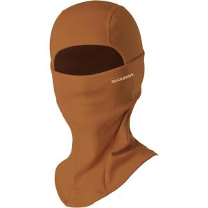 imageROCKBROS Balaclava Ski Mask for Men Cold Weather Scarf Windproof Thermal Winter Neck Warmer Hood for Cycling HikingBrown