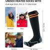 imageROCKBROS 360Electric Heated Socks for Men Women Fits US 511 Rechargeable 5000mAh Battery 4 Adjustable Temperatures Perfect for Camping Fishing Cycling Skiing Skating Hunting Hiking