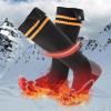 imageROCKBROS 360Electric Heated Socks for Men Women Fits US 511 Rechargeable 5000mAh Battery 4 Adjustable Temperatures Perfect for Camping Fishing Cycling Skiing Skating Hunting Hiking
