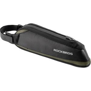 imageROCKBROS Bike Top Tube Bag Bike Frame Bag Bike Triangle Bag Small Aerodynamic Bag for Triathlon and Gravel BikesBlack