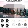 imageROCKBROS Photochromic Cycling Glasses for Men Women Sports Glasses UV ProtectionBlack SandClear