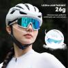 imageROCKBROS Photochromic Cycling Glasses for Men Women Sports Glasses UV ProtectionOff WhiteClear