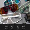 imageROCKBROS Photochromic Cycling Glasses for Men Women Sports Glasses UV ProtectionSand WhiteClear