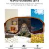 imageROCKBROS Photochromic Sunglasses for Men Women Cycling Glasses UV Protection Sports SunglassesTransparent Gradient Brown Grey to Gold