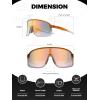 imageROCKBROS Photochromic Sunglasses for Men Women Cycling Glasses UV Protection Sports SunglassesTransparent Gradient Brown Grey to Gold