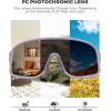 imageROCKBROS Photochromic Sunglasses for Men Women Cycling Glasses UV Protection Sports SunglassesTransparent Grey to Gold