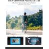 imageROCKBROS Polarized Cycling Glasses Baseball Sunglasses Polarized Sunglasses for Men Womens UV400 Sports SunglassesGray Gradientred